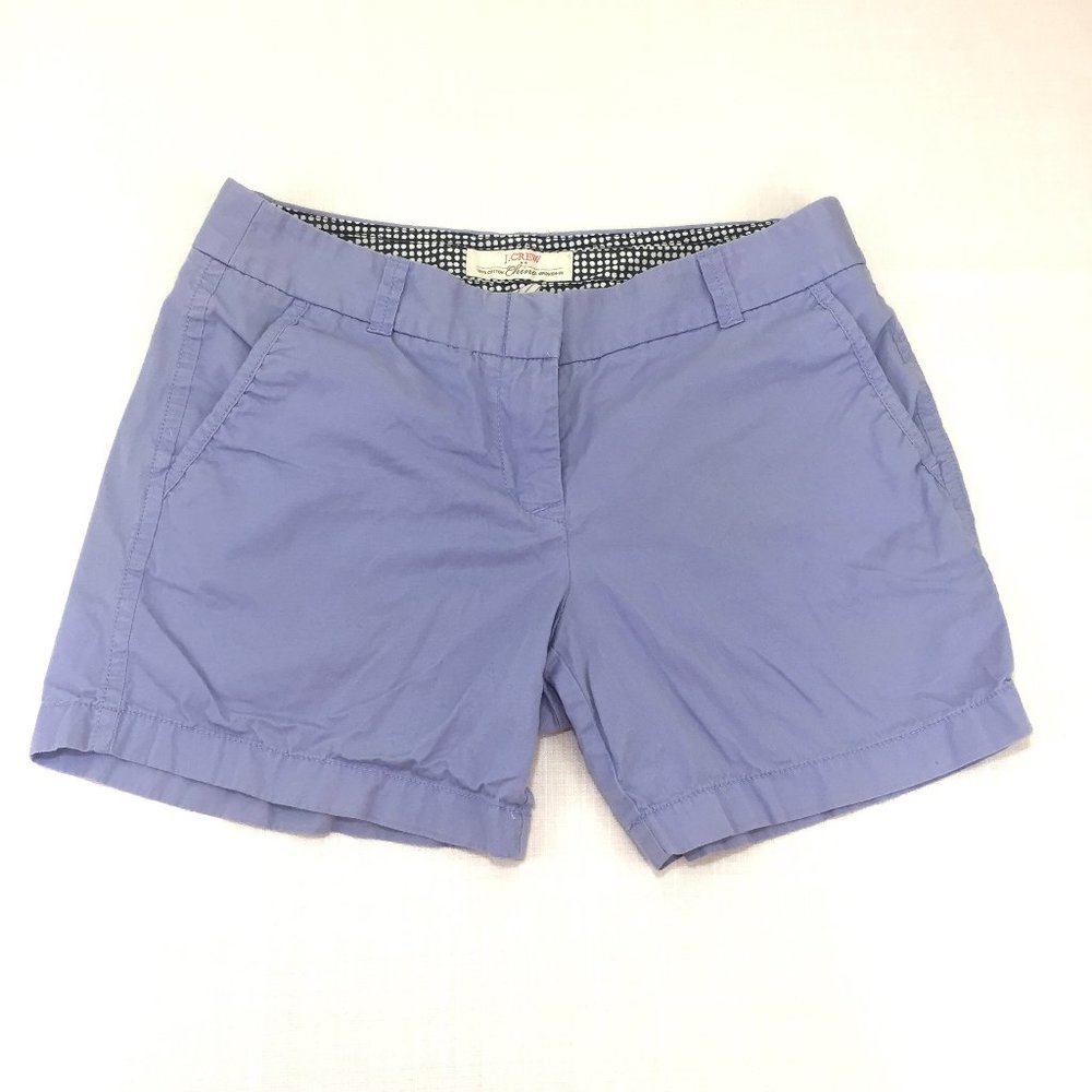 J Crew Blue Chino Shorts Women's Size 4